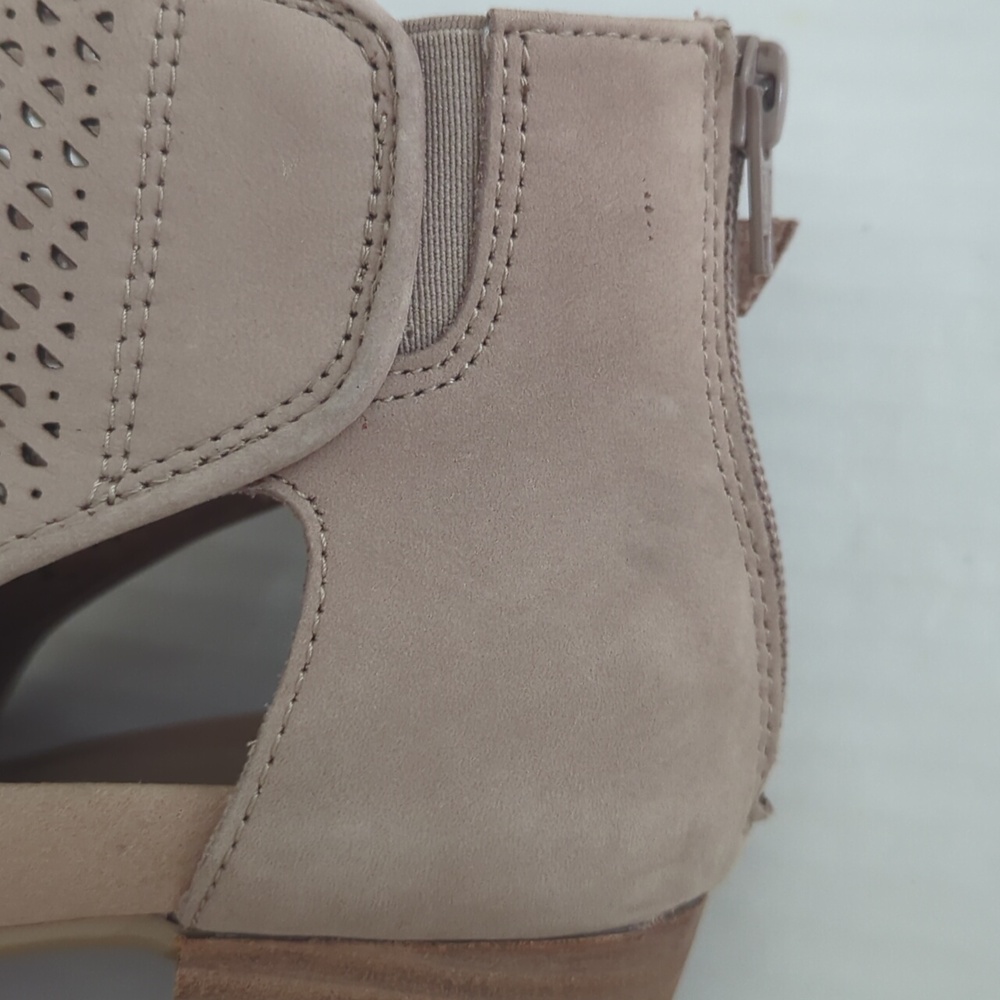 Earth Ivy Sahara Open Toe Leather Shooties 9W Tan - Picture 14 of 16